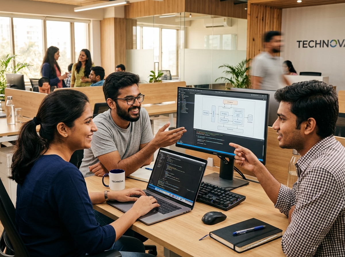 InternFactory technology engineers collaborating